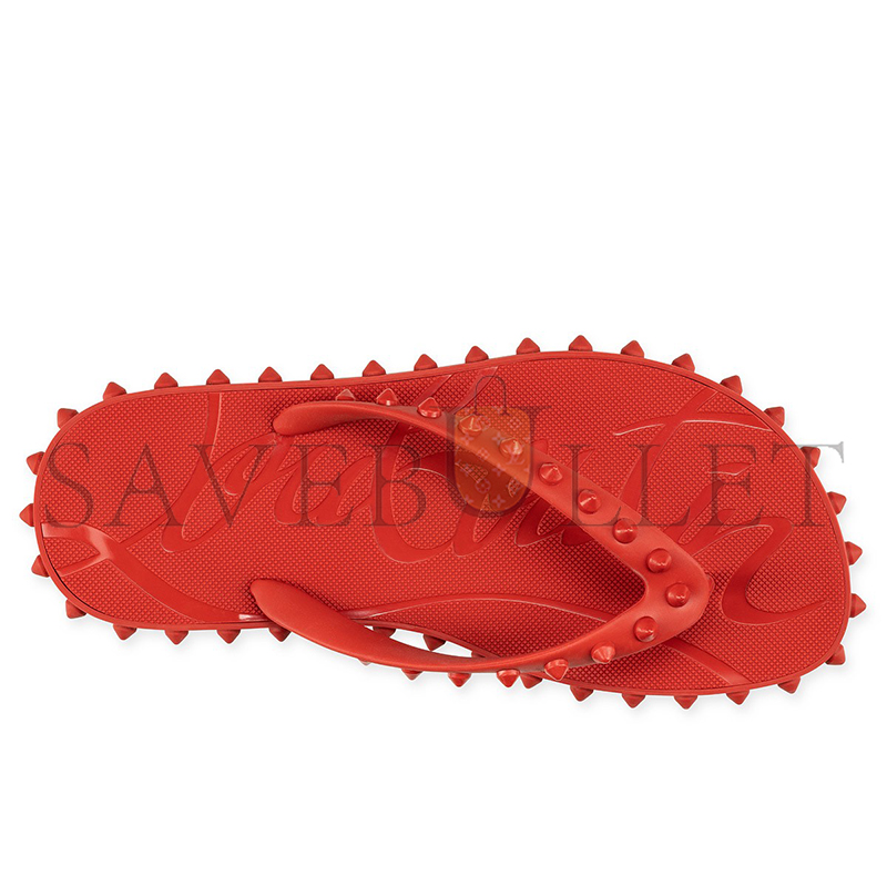 CHRISTIAN LOUBOUTIN SUPER LOUBI FLIPFLIP FLOPS RUBBER LOUBI WOMEN 1230961R251 CHRISTIAN LOUBOUTIN SUPER LOUBI FLIPFLIP FLOPS RUBBER LOUBI WOMEN 1230961R251
